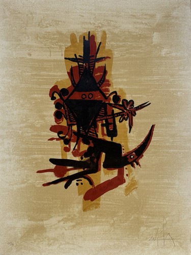 Wifredo lam lithograph - wifredo,